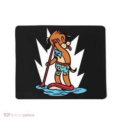 Dog Paddle Boarding Mousepad