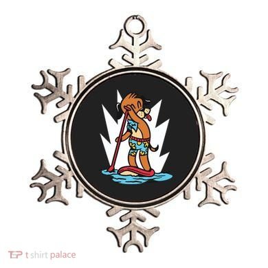 Dog Paddle Boarding Ornament