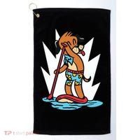 Dog Paddle Boarding Golf Towel thumb 0
