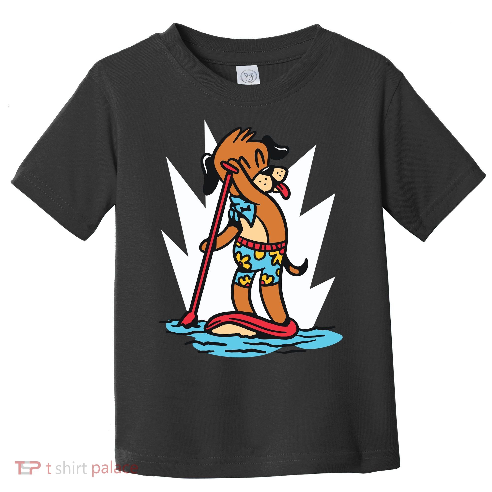 Dog Paddle Boarding Toddler T-Shirt