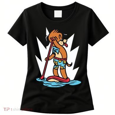 Dog Paddle Boarding Women's T-Shirt