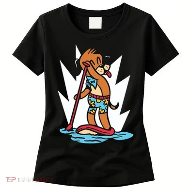 Dog Paddle Boarding Women's T-Shirt