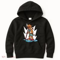 Dog Paddle Boarding Kids Hoodie thumb 0