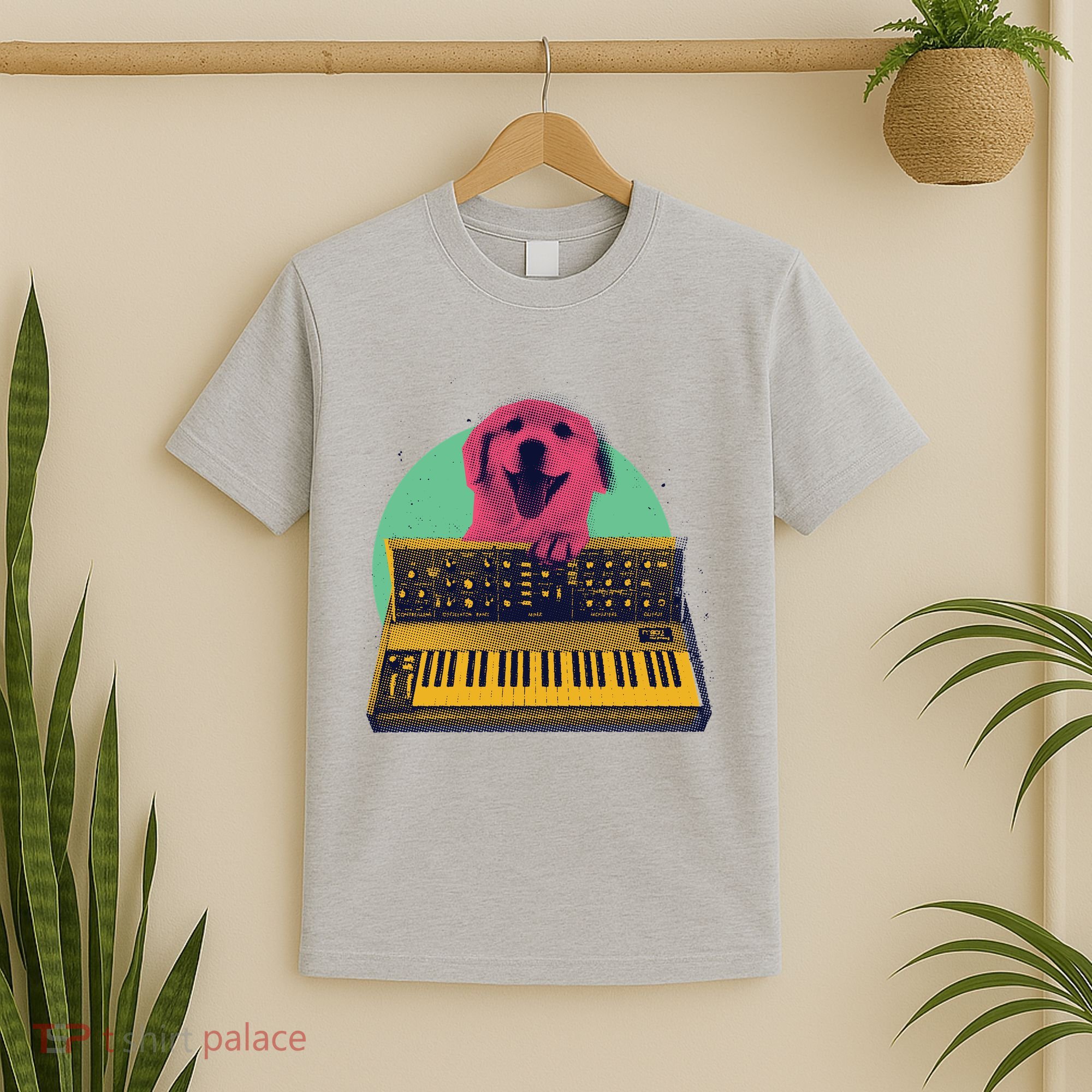 Dog Playing Piano T-Shirt