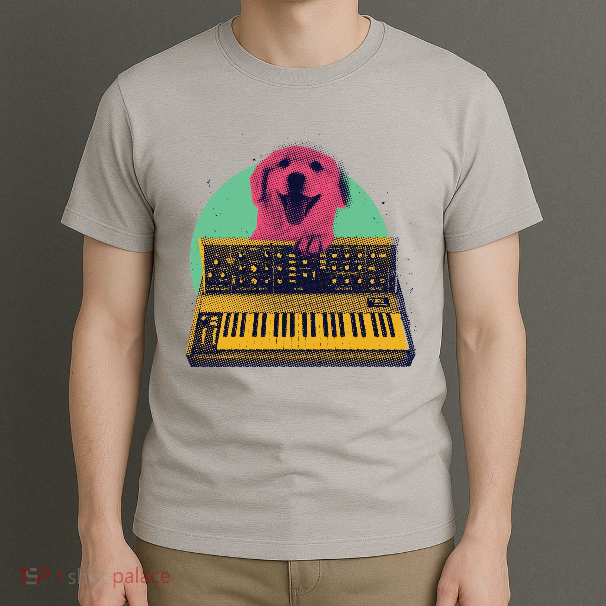 Dog Playing Piano T-Shirt