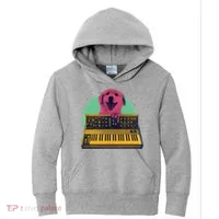Dog Playing Piano Kids Hoodie thumb 0