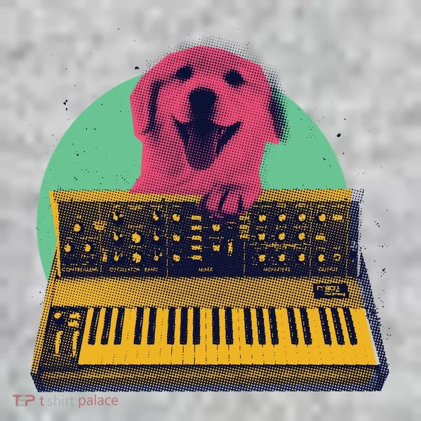 Dog Playing Piano Kids Hoodie