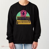 Dog Playing Piano Women's Sweatshirt thumb 0