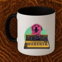 Dog Playing Piano Coffee Mug thumb 2