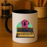 Dog Playing Piano Coffee Mug thumb 4