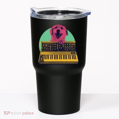Dog Playing Piano Tumbler