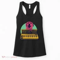 Dog Playing Piano Women's Tank Top thumb 0