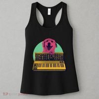 Dog Playing Piano Women's Tank Top thumb 3