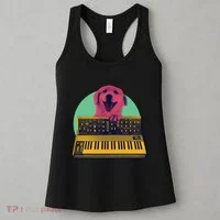 Dog Playing Piano Women's Tank Top thumb 3