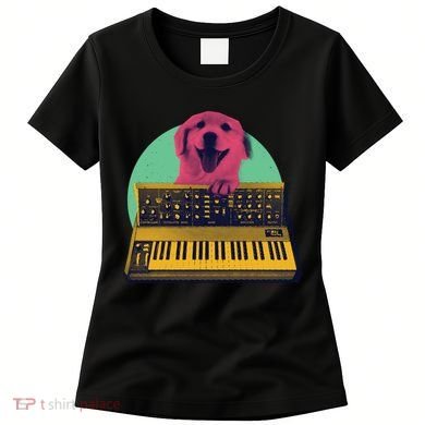 Dog Playing Piano Women's T-Shirt