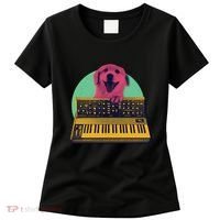 Dog Playing Piano Women's T-Shirt thumb 0
