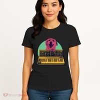 Dog Playing Piano Women's T-Shirt thumb 4