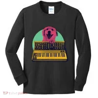 Dog Playing Piano Kids Long Sleeve Shirt thumb 0