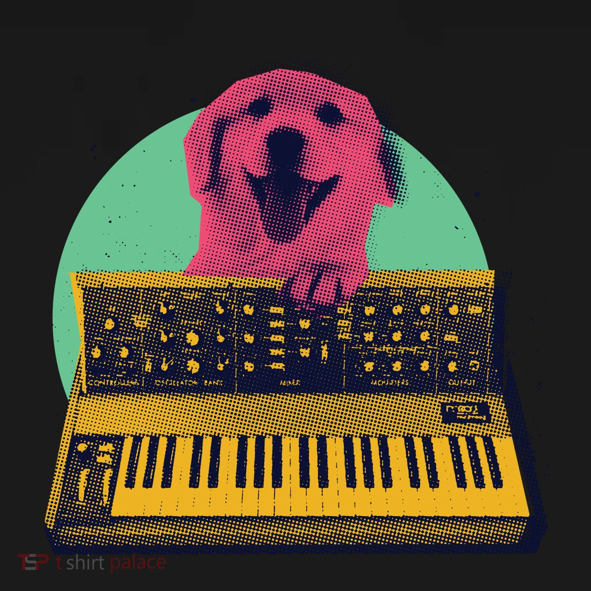 Dog Playing Piano Kids Long Sleeve Shirt