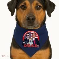Department Of Government Efficiency D.O.G.E Doge USA-Made Doggie Bandana thumb 1
