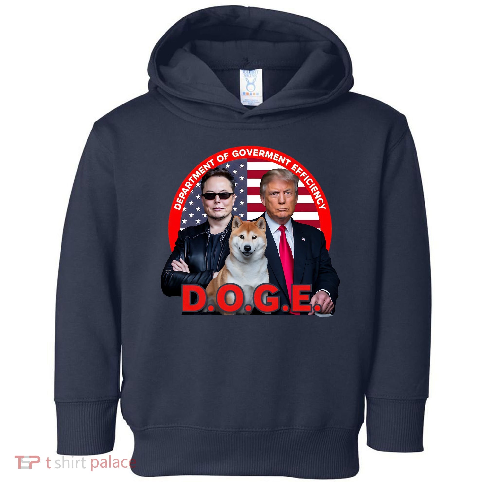Department Of Government Efficiency D.O.G.E Doge Toddler Hoodie