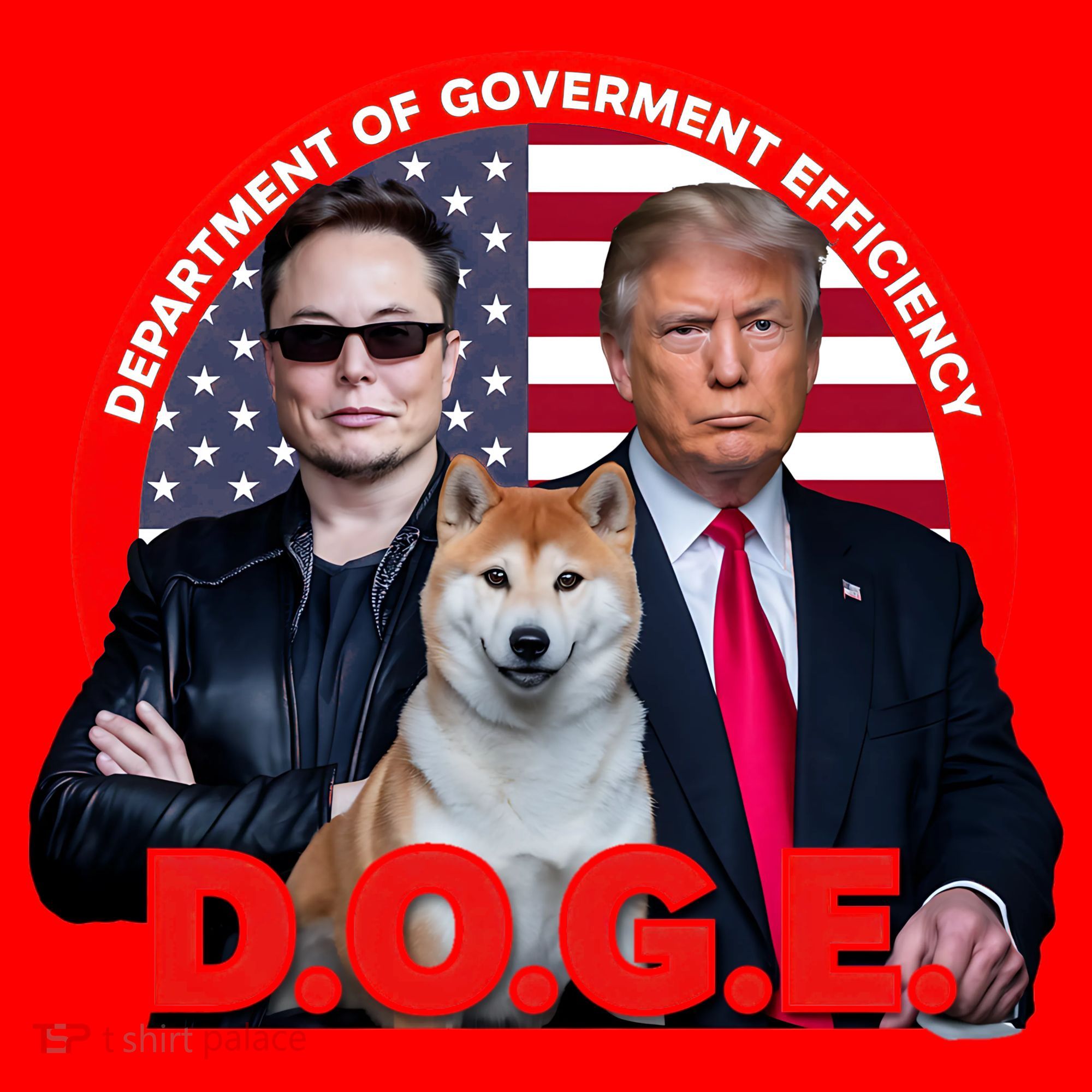 Department Of Government Efficiency D.O.G.E Doge Santa Hat