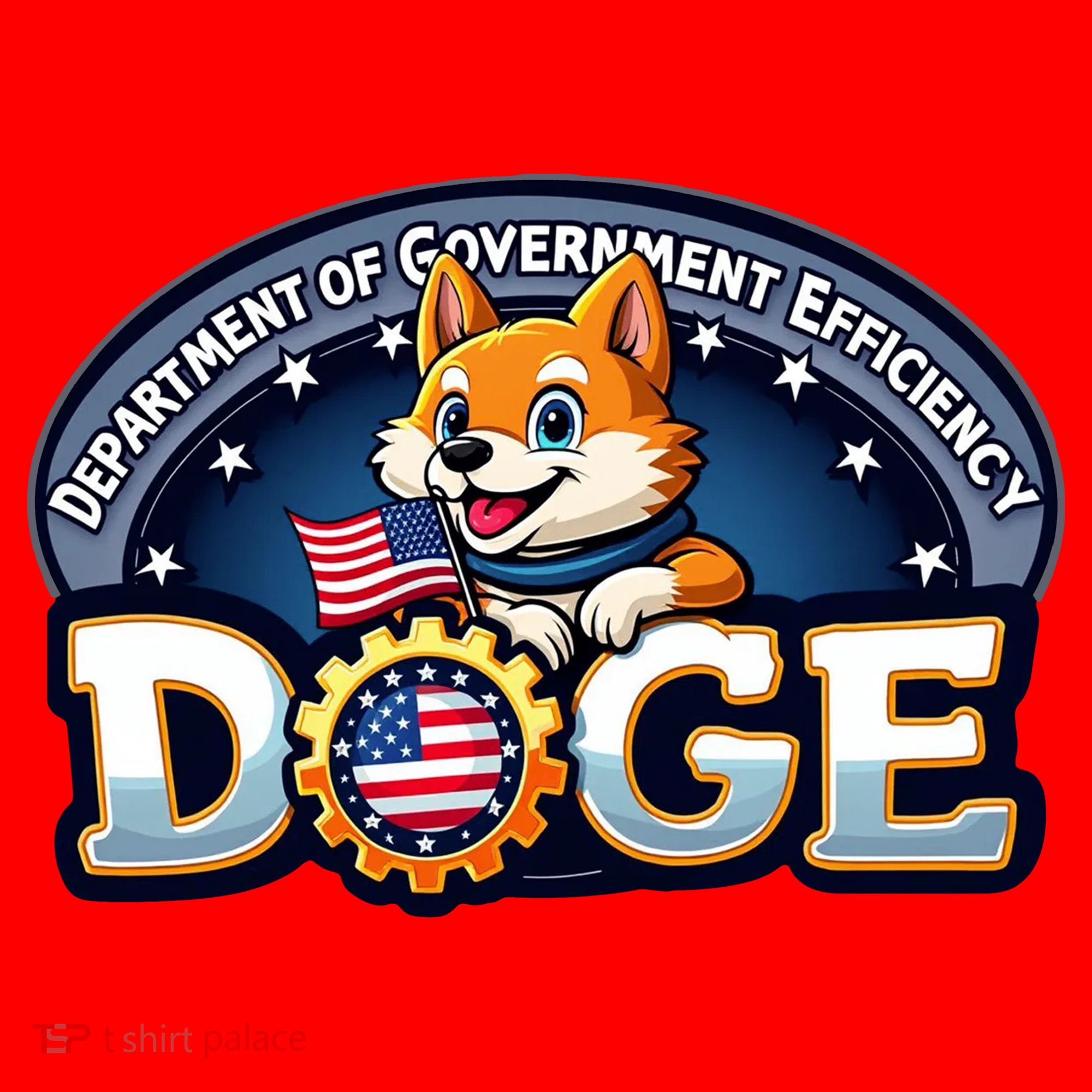 Department Of Government Efficiency Doge Santa Hat
