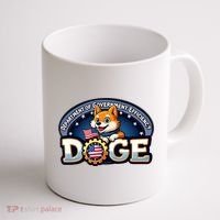 Department Of Government Efficiency Doge Coffee Mug thumb 1