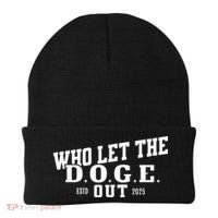Dept Of Government Efficiency Who Let The D.O.G.E. Out Beanie thumb 0
