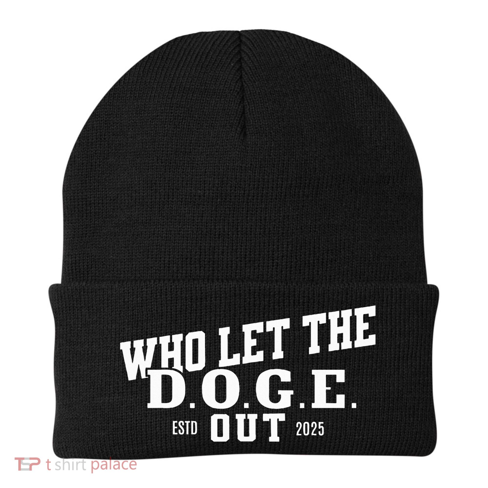 Dept Of Government Efficiency Who Let The D.O.G.E. Out Beanie