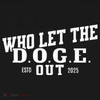 Dept Of Government Efficiency Who Let The D.O.G.E. Out Women's Hoodie thumb 2