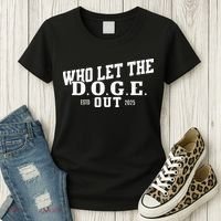 Dept Of Government Efficiency Who Let The D.O.G.E. Out Women's T-Shirt thumb 3