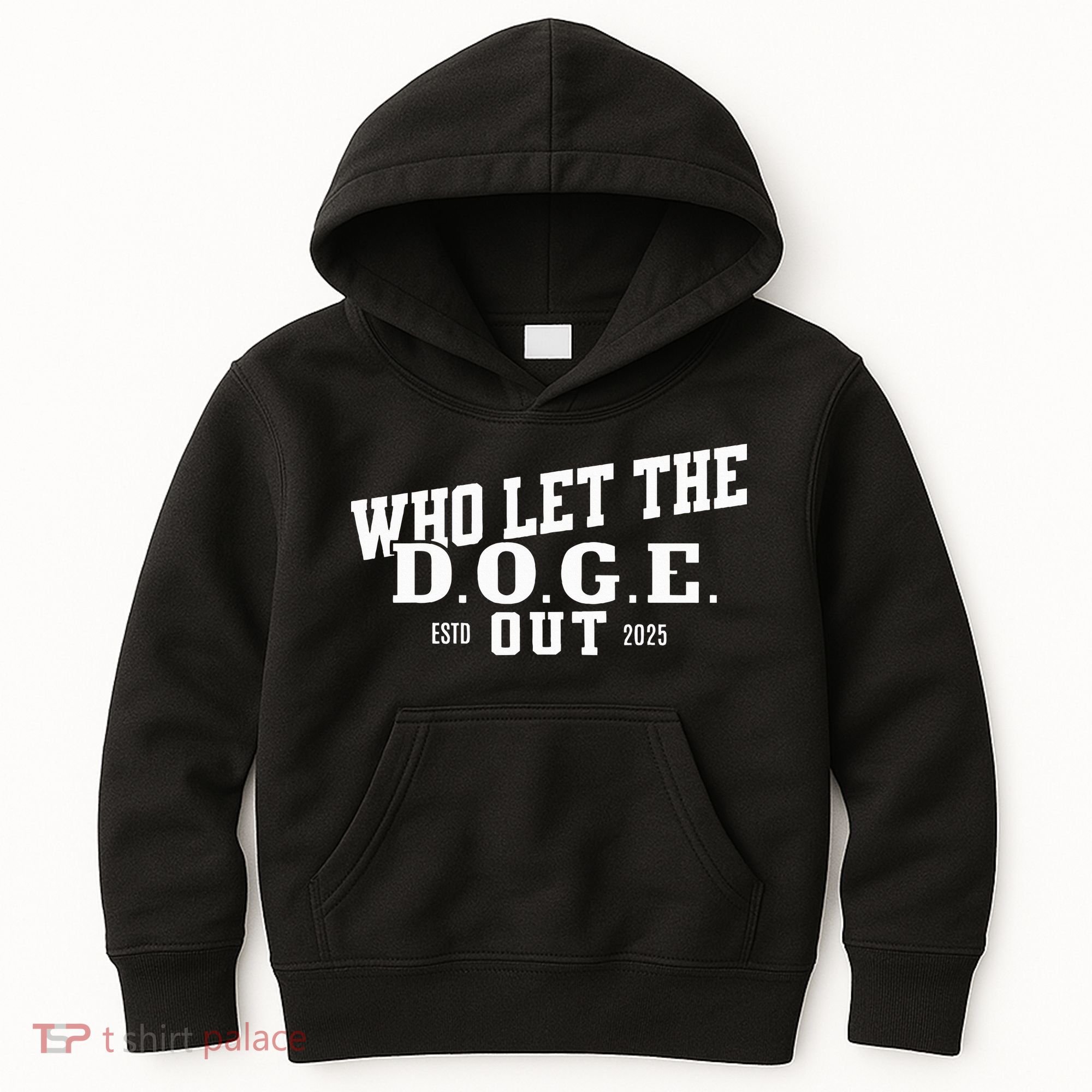 Dept Of Government Efficiency Who Let The D.O.G.E. Out Kids Hoodie