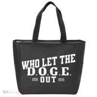 Dept Of Government Efficiency Who Let The D.O.G.E. Out Tote Bag thumb 0