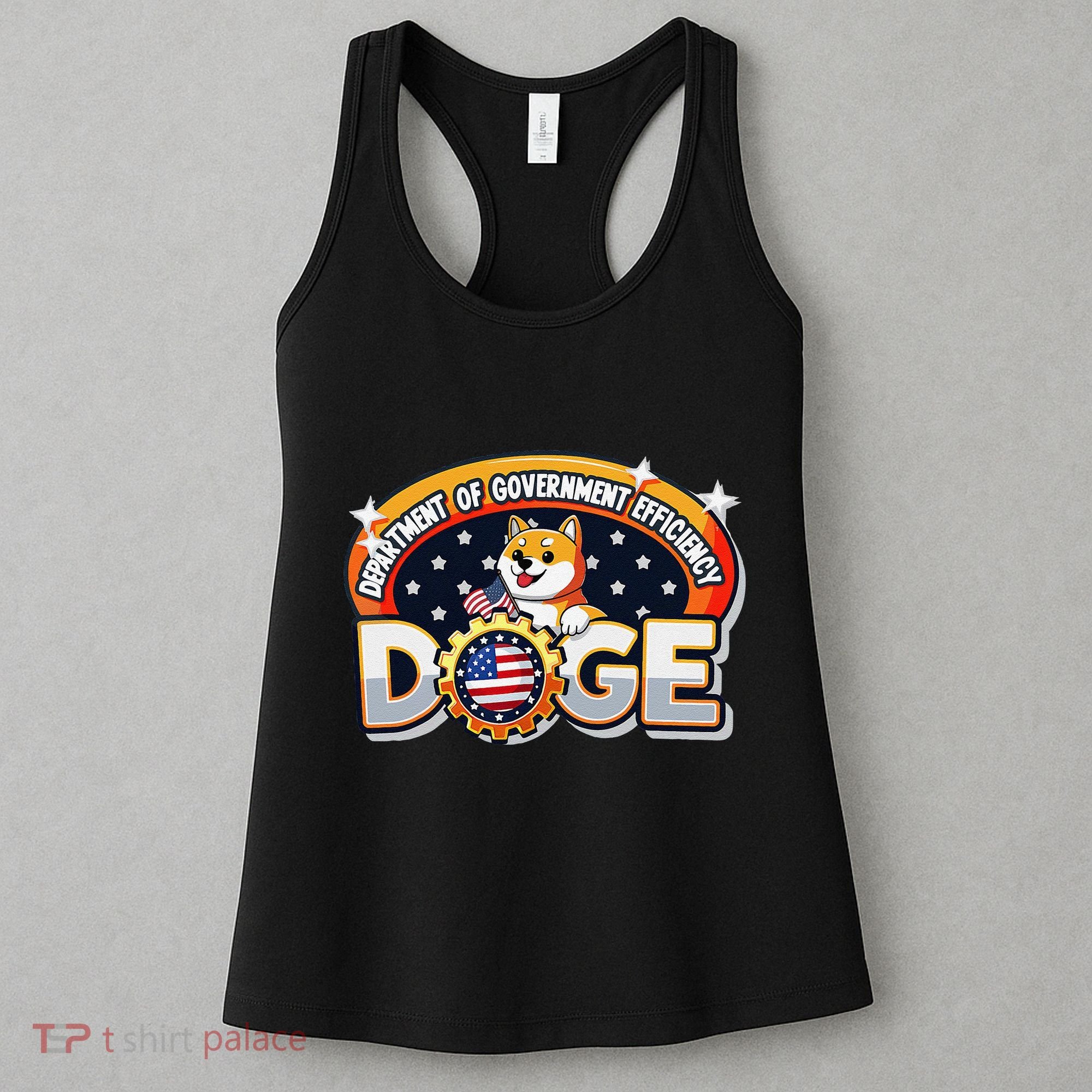 Department Of Government Efficiency Funny Doge Crypto Meme Women's Tank Top