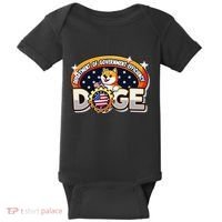 Department Of Government Efficiency Funny Doge Crypto Meme Baby Bodysuit thumb 0