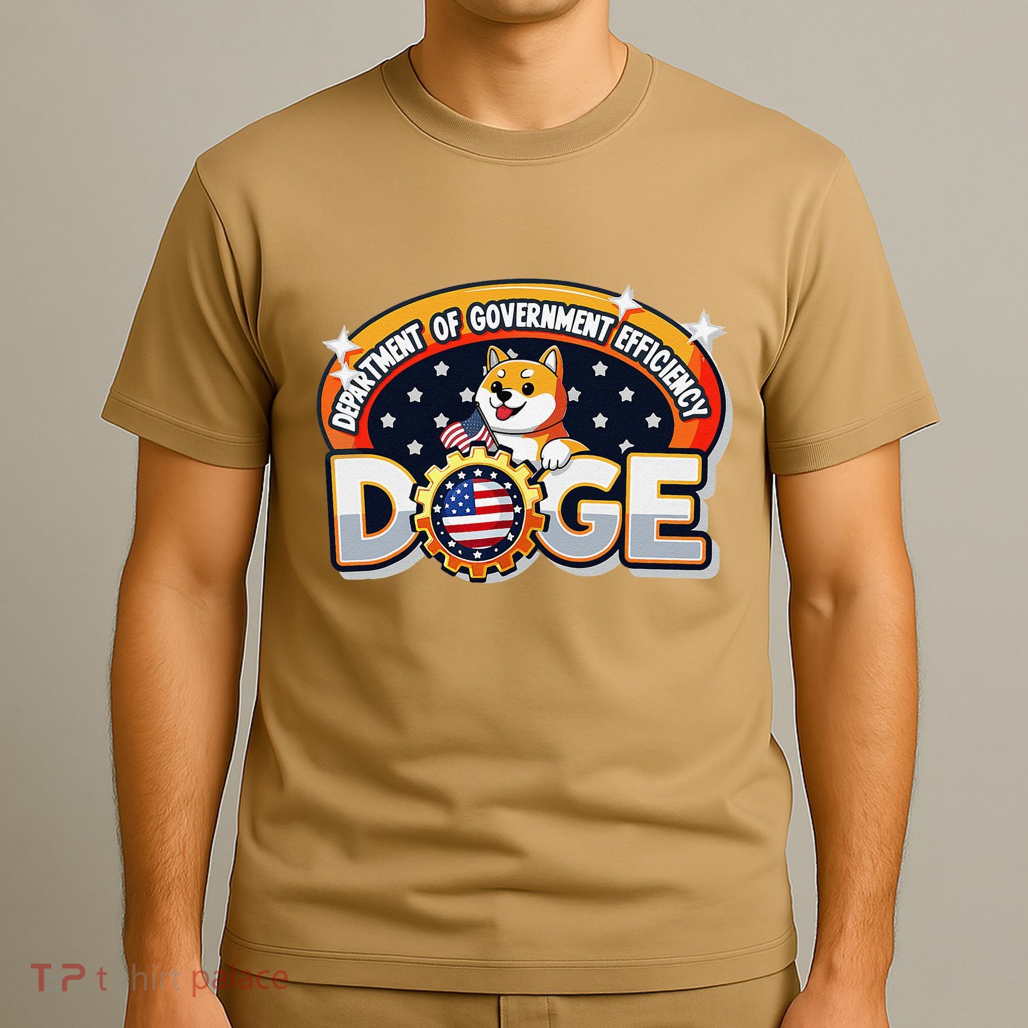 Department Of Government Efficiency Funny Doge Crypto Meme T-Shirt