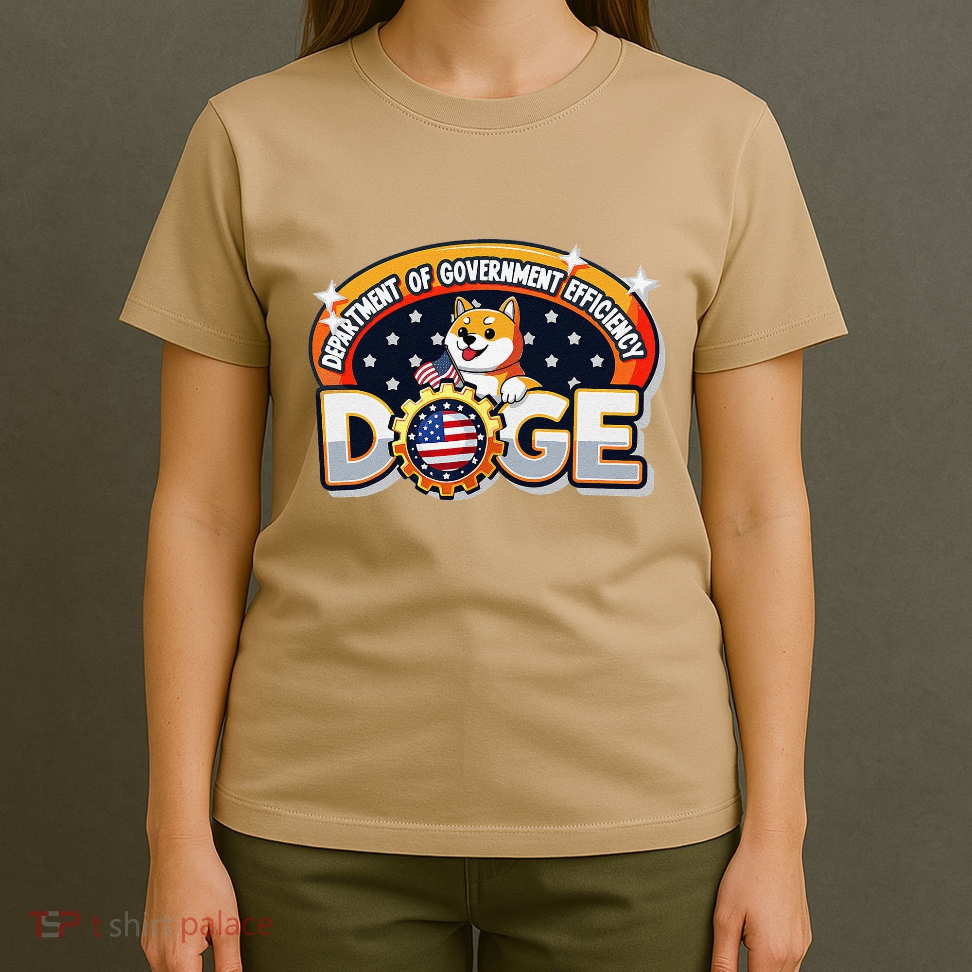 Department Of Government Efficiency Funny Doge Crypto Meme T-Shirt