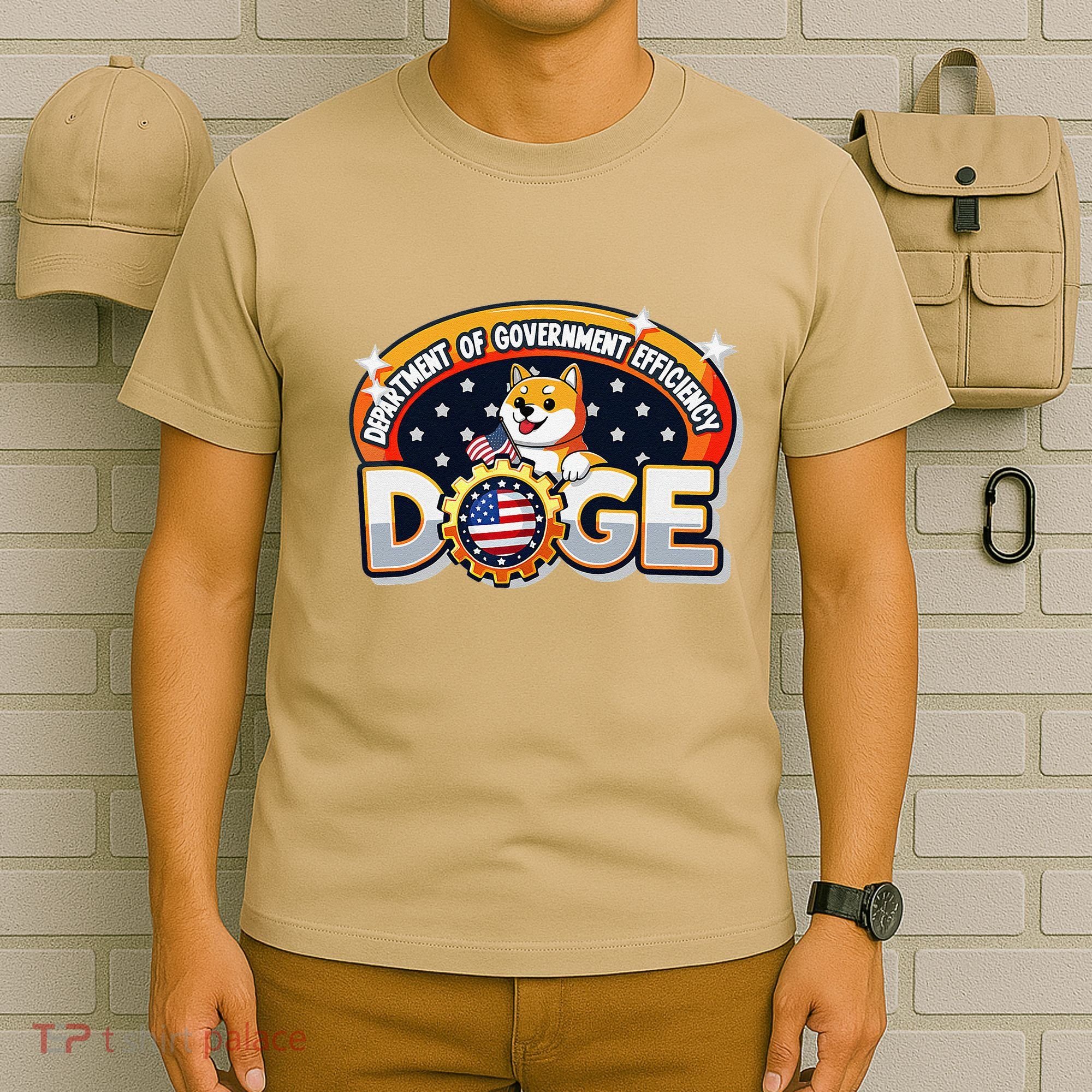 Department Of Government Efficiency Funny Doge Crypto Meme T-Shirt
