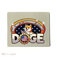Department Of Government Efficiency Funny Doge Crypto Meme Mousepad thumb 0
