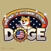 Department Of Government Efficiency Funny Doge Crypto Meme Mousepad thumb 1