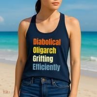Diabolical Oligarch Grifting Efficiently Doge Women's Tank Top thumb 2