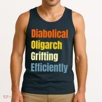 Diabolical Oligarch Grifting Efficiently Doge Tank Top thumb 3
