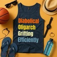 Diabolical Oligarch Grifting Efficiently Doge Tank Top thumb 4