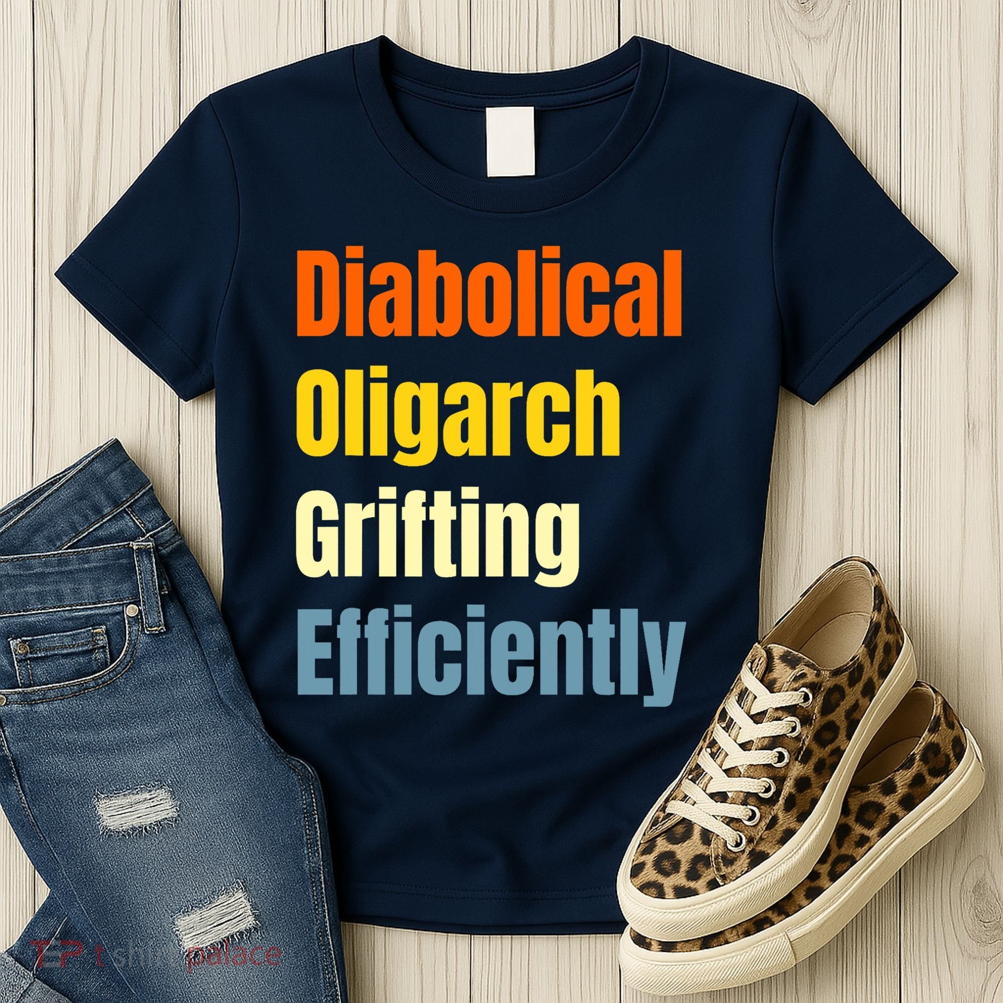 Diabolical Oligarch Grifting Efficiently Doge Women's T-Shirt