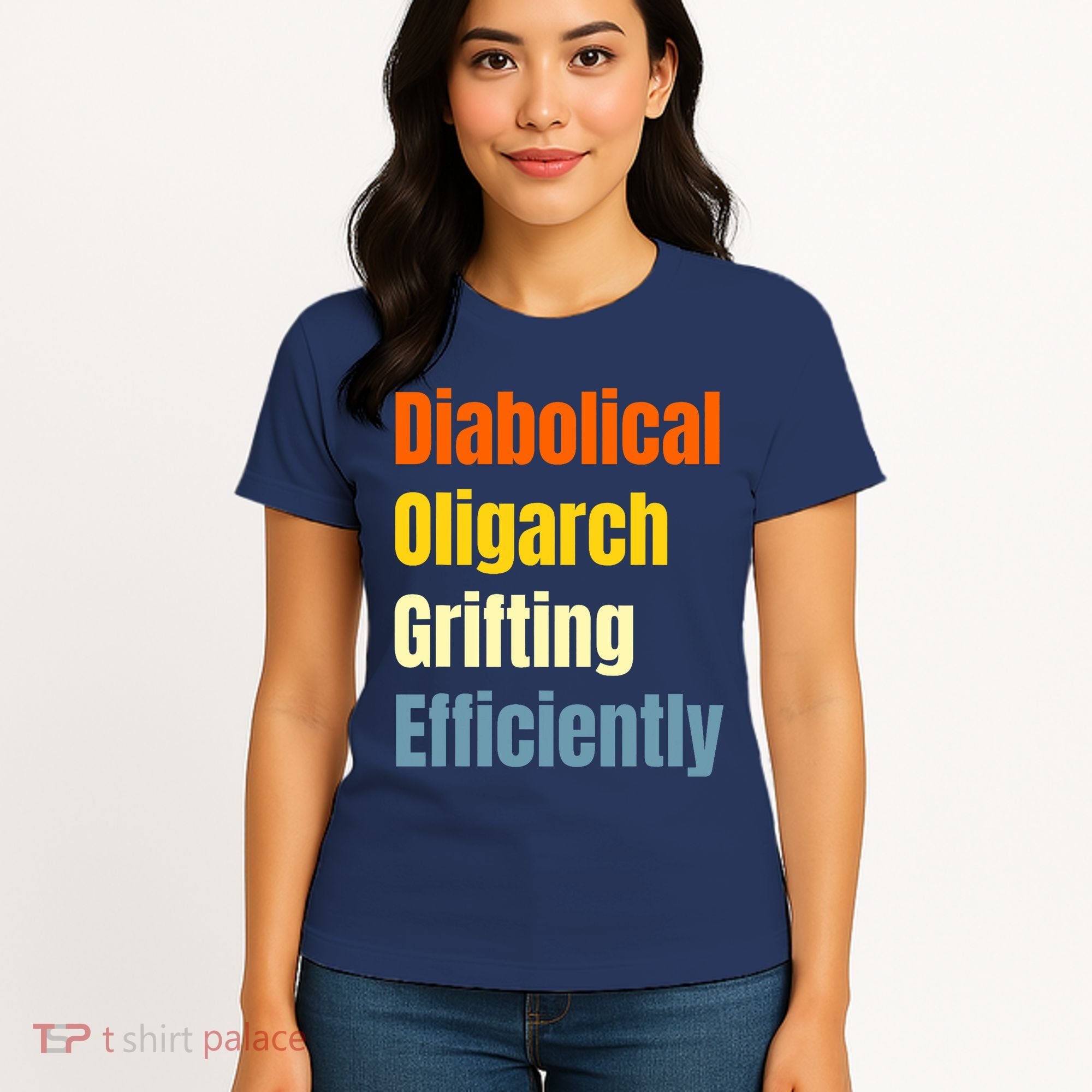 Diabolical Oligarch Grifting Efficiently Doge Women's T-Shirt