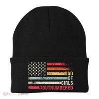 Dad Of Girls Outnumbered Father Cute Gift Beanie thumb 0