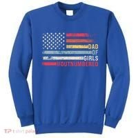 Dad Of Girls Outnumbered Father Cute Gift Sweatshirt thumb 0