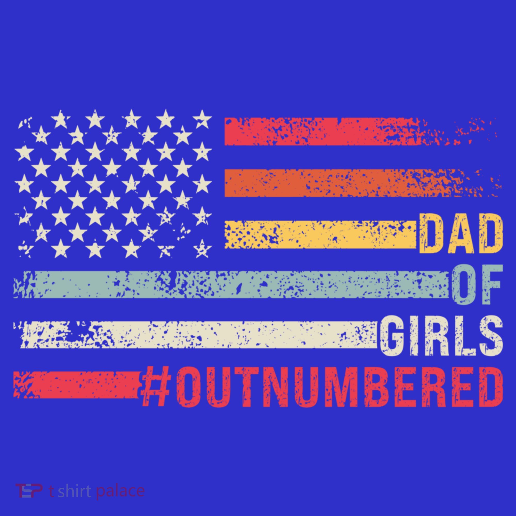 Dad Of Girls Outnumbered Father Cute Gift Women's Tank Top