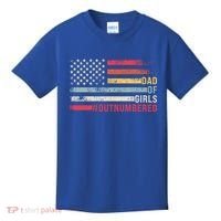 Dad Of Girls Outnumbered Father Cute Gift Kids T-Shirt thumb 0